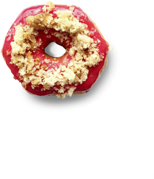 Strawberry Parfait - Cruller (1000x1000), Png Download