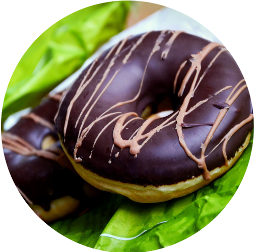 Chocolate Glazed Doughnut - Doughnut (1000x500), Png Download