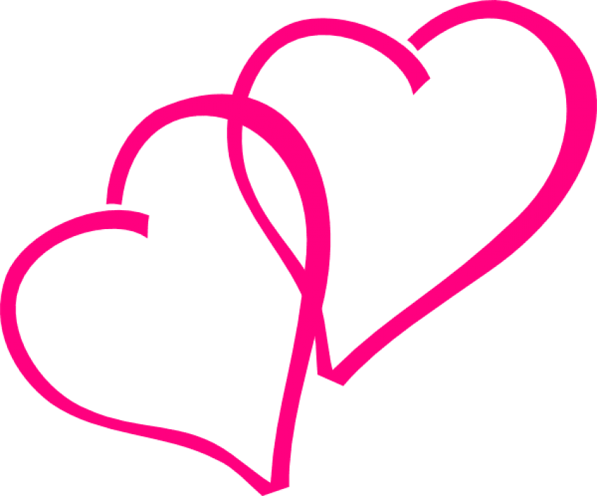 Free Png Download Pink Hearts Png Images Background - Transparent Heart Clip Art (850x706), Png Download