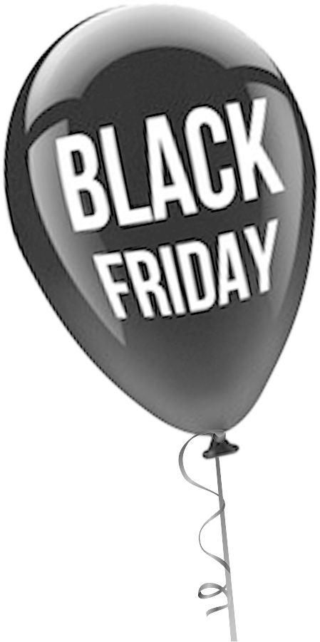 Black Friday - Balloon Clip Art (500x917), Png Download