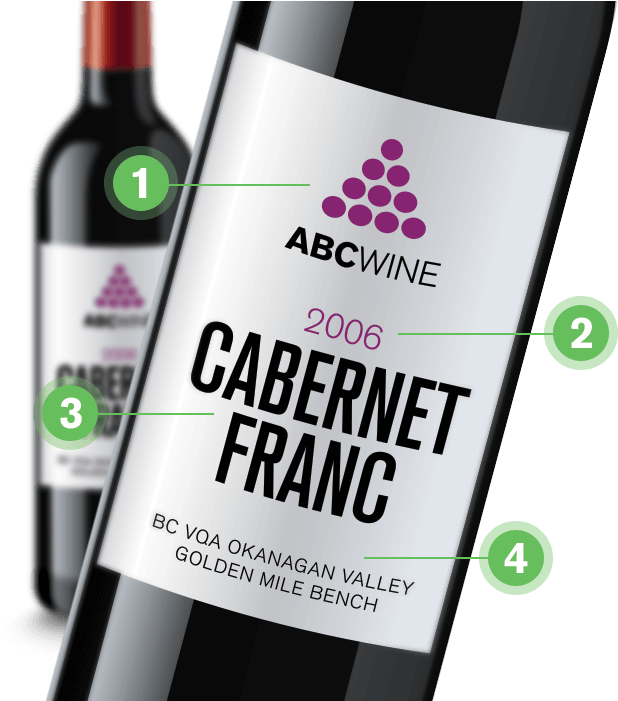 How To Read A Bc Vqa Wine Label - Vqa British Columbia Wine (627x700), Png Download