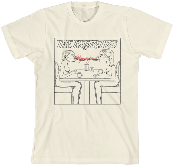 The Regrettes California Friends T-shirt - Love And Rockets Comic T Shirt (600x600), Png Download