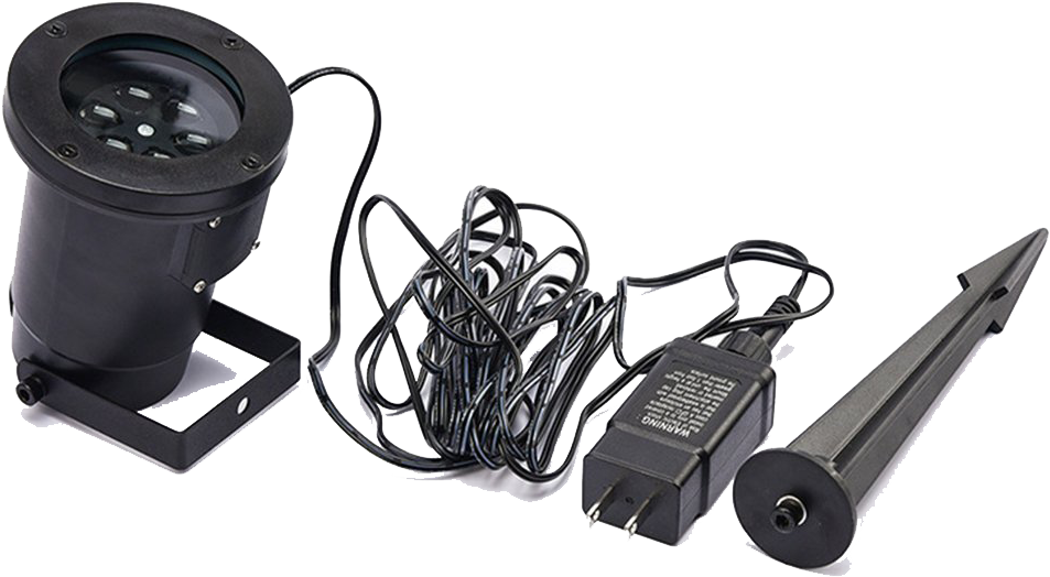 Sunvito Waterproof White Snowflakes Lamp - Snowflake Led Projector (1000x546), Png Download