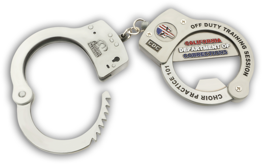 Cdc Handcuff Bottle Opener Custom Pins & Buckles - Earrings (1060x707), Png Download