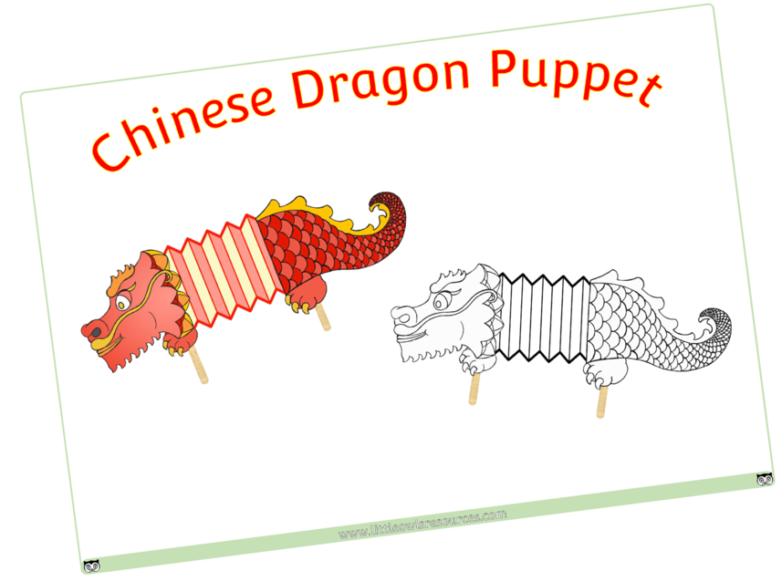 Chinese Dragon Puppet - Poster (1000x667), Png Download