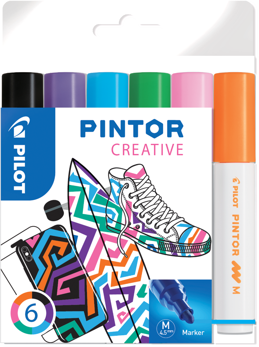 Paint Pintor Marker Pilot 1.4 Mm (1000x1301), Png Download