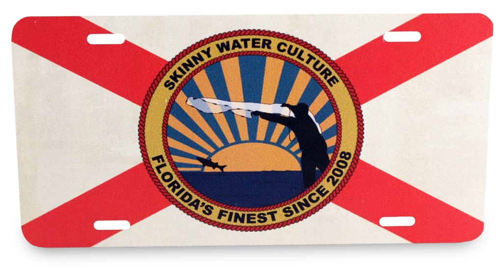 Skinny Water Culture Cracker Flag License Plate - Skinny Water Culture Flag (1024x1024), Png Download