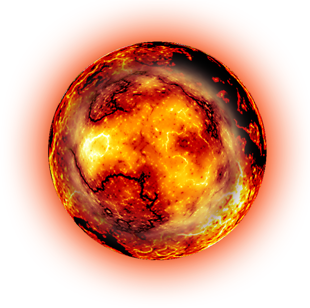 Ftestickers Sticker - Cartoon Planet Mars (1024x1024), Png Download