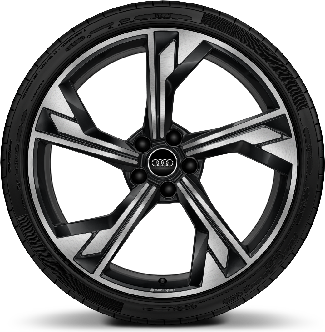 5 Arm Flag Design Forged Bi Color Anthracite Finish - Mercedes Tire (1080x1080), Png Download