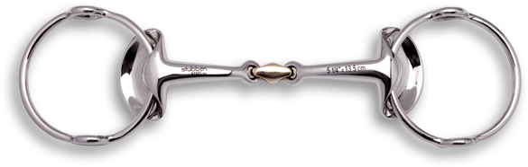 The 2466 Silver Wings Bit From Stubben Steeltec - Platinum (600x652), Png Download