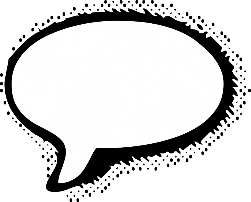 Free Png Download Speech Bubble Cartoon Clipart Png - Cartoon Speech Bubble Png (850x683), Png Download