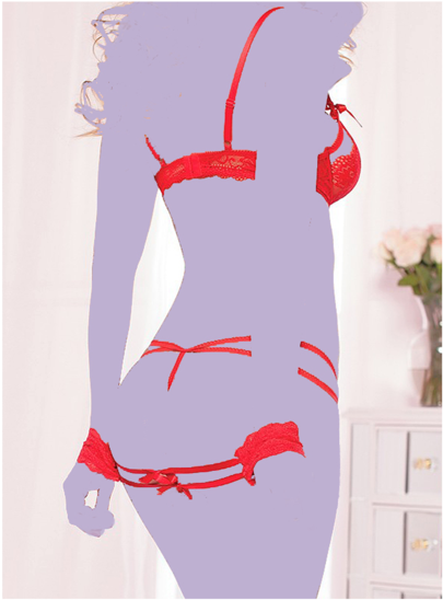 Lace Teddy With Wrist Cuffs - Bikini (600x600), Png Download