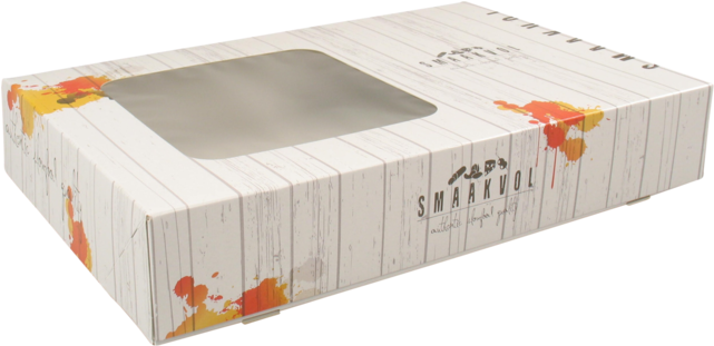 Catering Box, Tasteful, Cardboard And Plastic, 310x460x80mm, - Box (640x640), Png Download