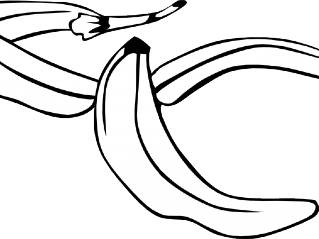 Banana Peel Clip Art (640x480), Png Download