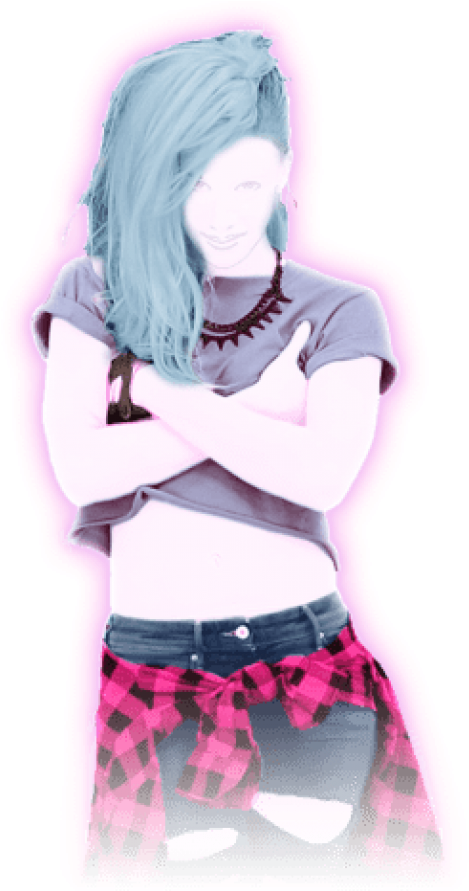 Free Png Download Just Dance Rock N Roll Avril Lavigne - Rock N Roll Just Dance Coach (480x894), Png Download