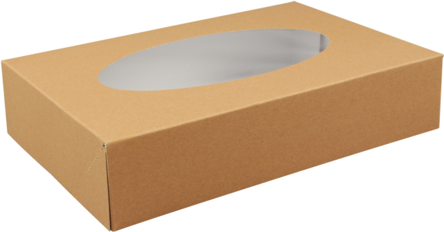 Biodore® Catering Box, Kraft And Pla, 360x250x80mm, - Plywood (640x640), Png Download