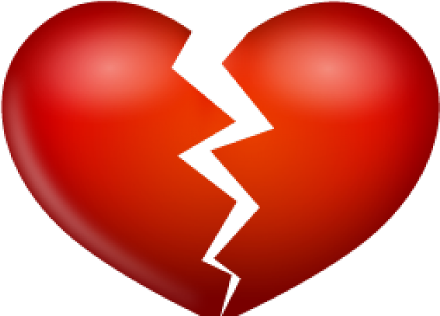Broken Heart Clipart Boken - Heart Broken Icon Png (640x480), Png Download