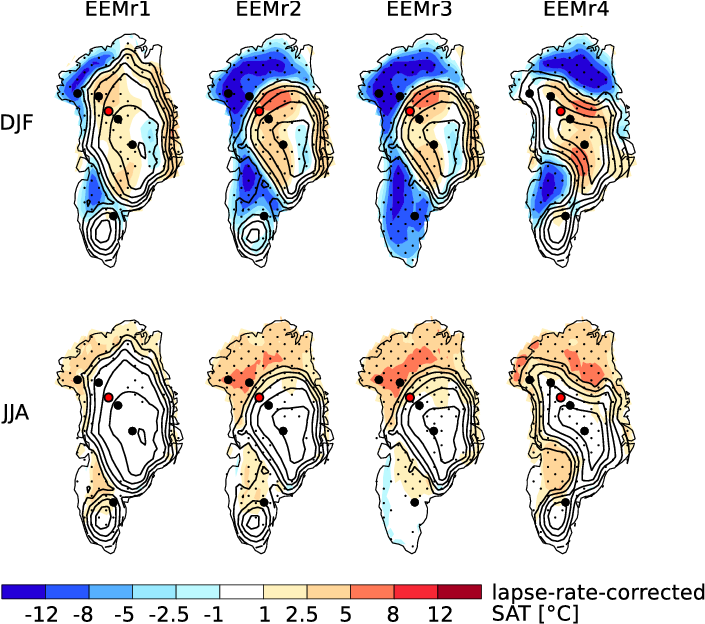 Lapse Rate Corrected Sat Anomalies From Eempd In The - Cartoon (723x632), Png Download