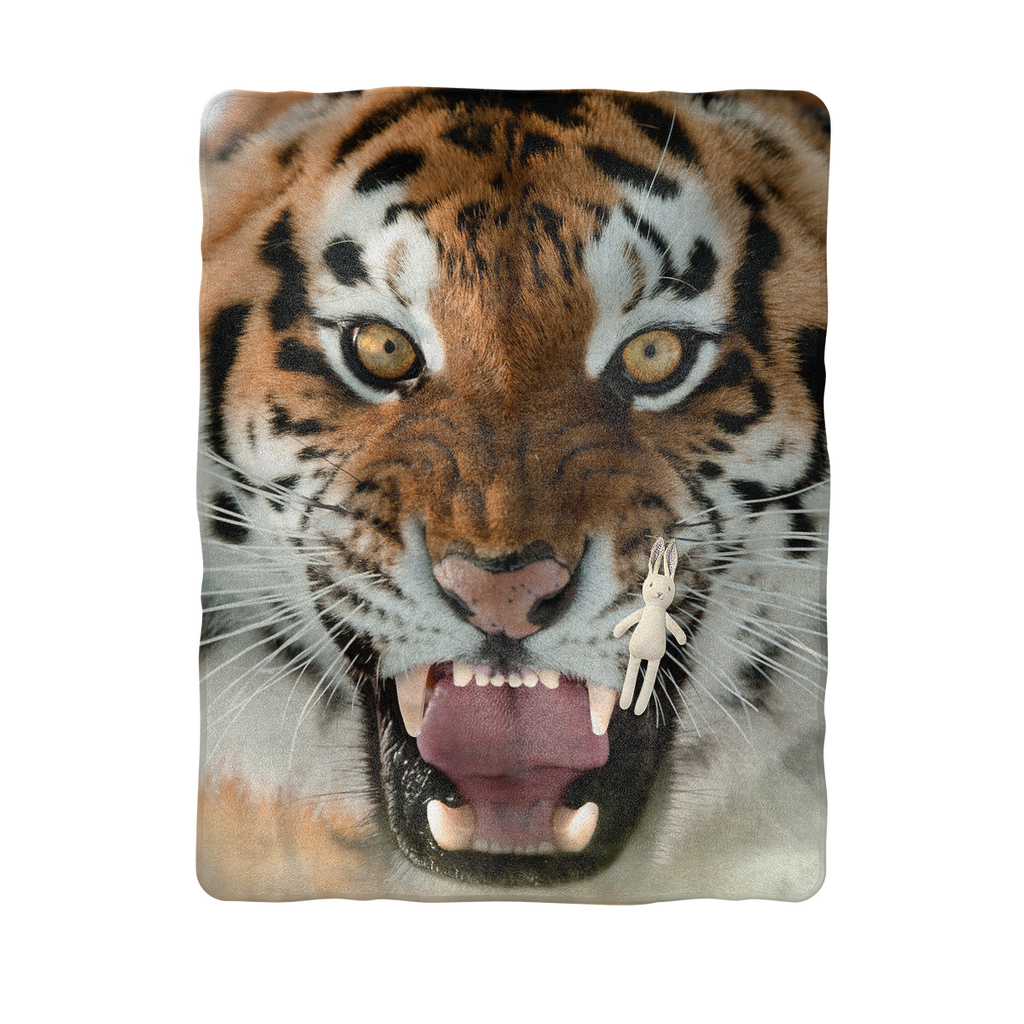 "tiger Sublimation Baby Blanket\ - Erkek Ve Dişi Kaplan (1024x1024), Png Download