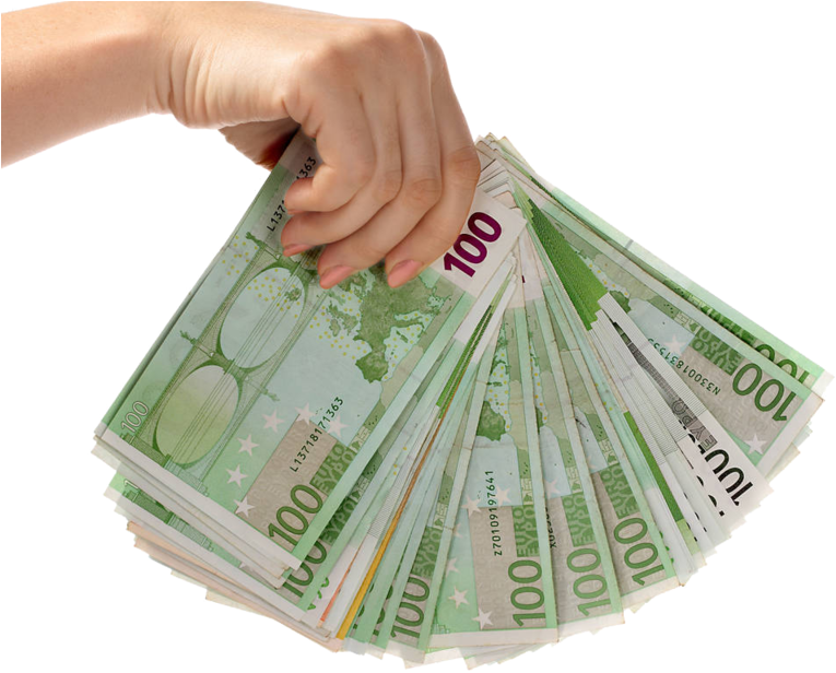Bills Money Photography Dollar Take 100 Euro - L Argent L Euro (800x626), Png Download