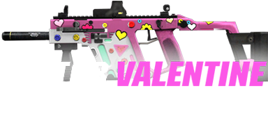 Vector Valentine Pkg Exp 60up Set Slot 5th Slot 8th - Assault Rifle (920x400), Png Download