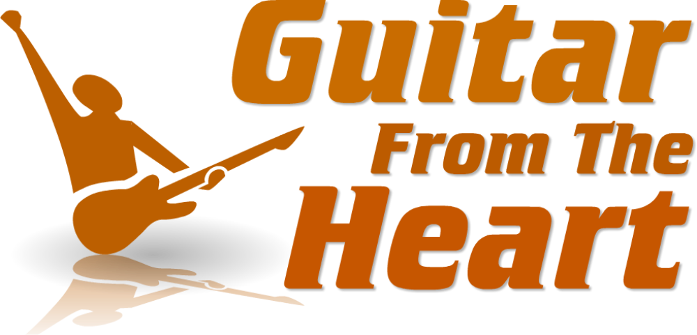 Guitar From The Heart Logo - Guitarist (1000x481), Png Download