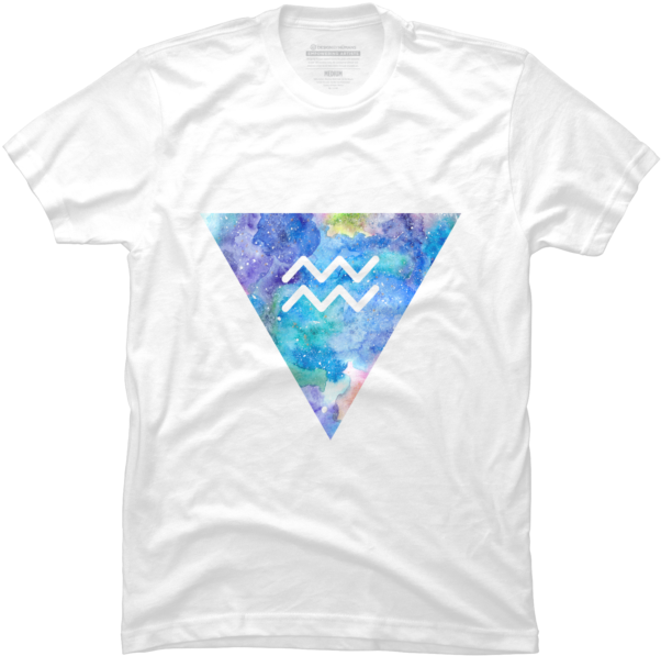 Aquarius Zodiac - Triangle (650x650), Png Download