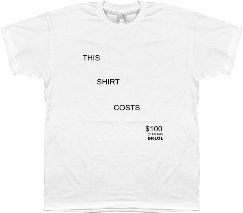 100 Dollar Shirt - Active Shirt (852x762), Png Download