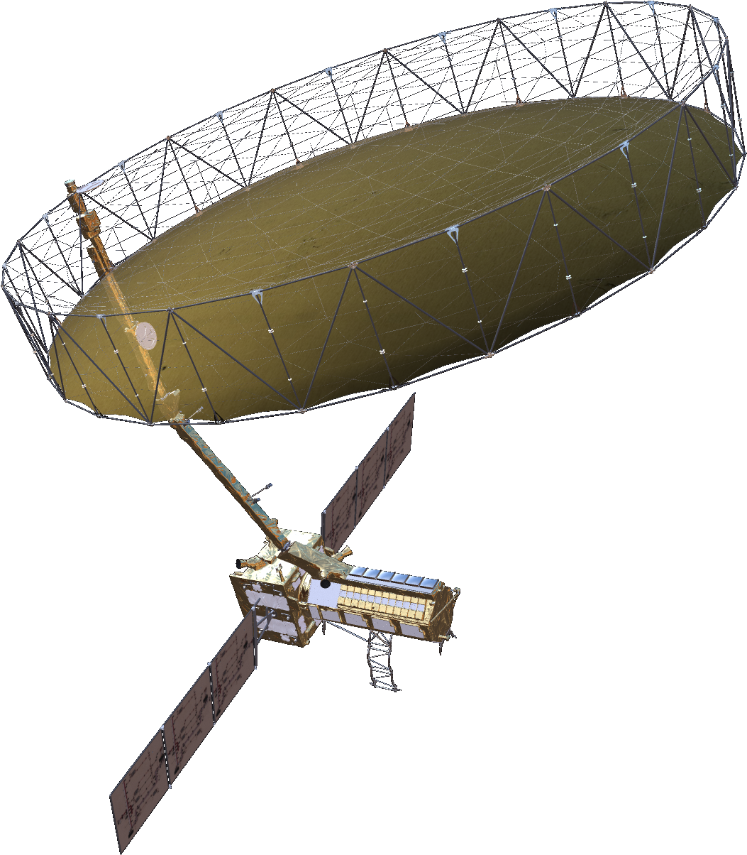 Artist Rendering Of The Nisar Satellite - Rigid Airship (1117x1242), Png Download