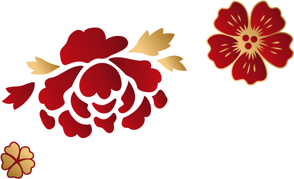 Red Delicate Peony Decoration Vector - Illustration (1024x767), Png Download