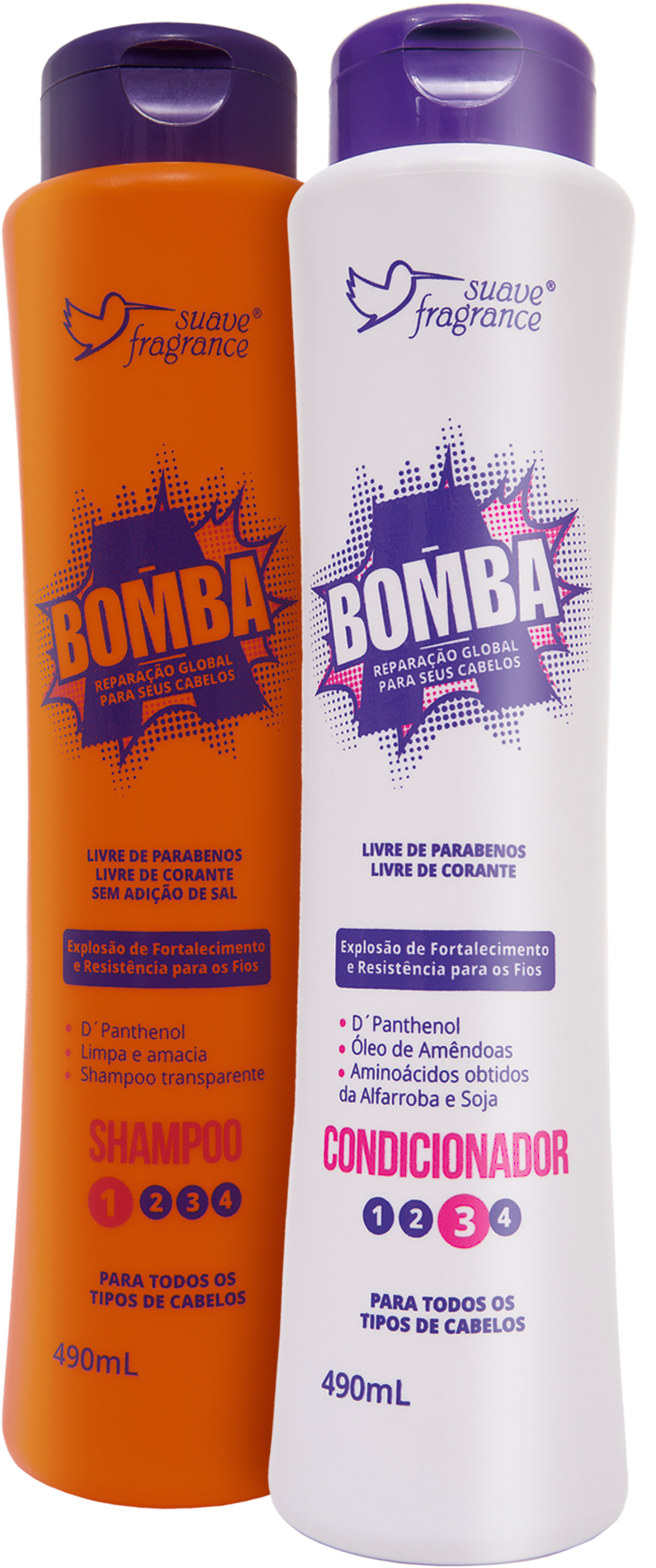 Kit Shampoo Condicionador Bomba A - Shampoo E Condicionador Png (1800x2100), Png Download