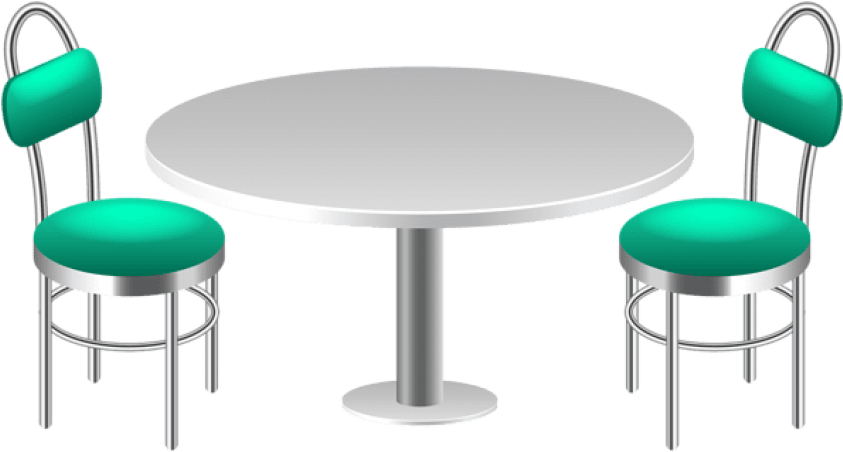 Download Table With Chairs Clipart Png Photo - Table And Chairs Transparent (850x459), Png Download