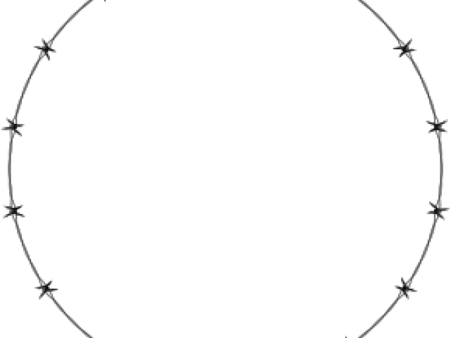 Barbed Wire Clipart Circle - Circle (640x480), Png Download