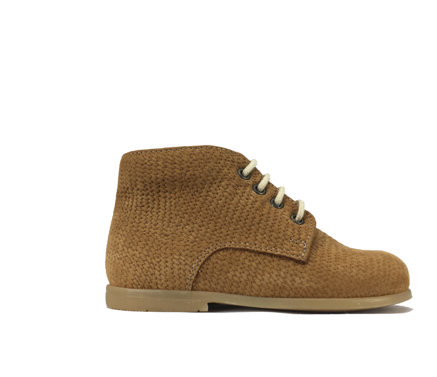 First Stepper In Brown Leather With Texture - Suede (1024x1024), Png Download