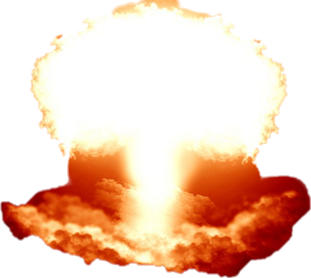 Bomba Sticker - Explosion (1024x915), Png Download