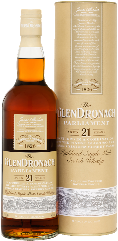 Matured In A Combination Of The Finest Oloroso And - Glendronach Parliament 21 Year Old (418x820), Png Download