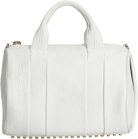 Alexander Wang Rocco Duffel White Texture Leather - Tote Bag (450x750), Png Download