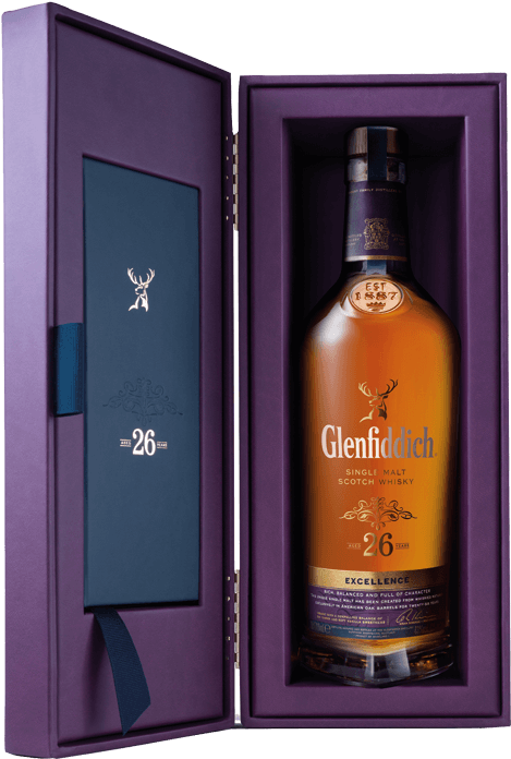 Glenfiddich Excellence 26 Year Old Single Malt Scotch (548x800), Png Download