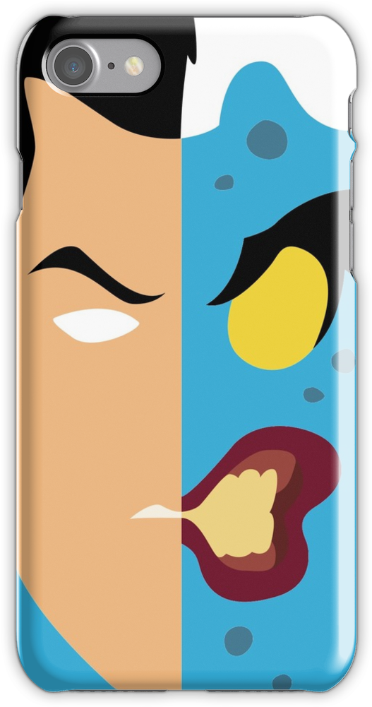 Harvey Dent Two Face Minimalistic Design Iphone 7 Snap - Harvey Dent Clip Art (750x1000), Png Download