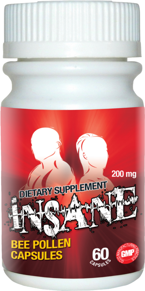 Insane Bee Pollen - Strawberry (1200x1200), Png Download