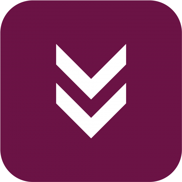 Down Arrow - Emblem (866x650), Png Download