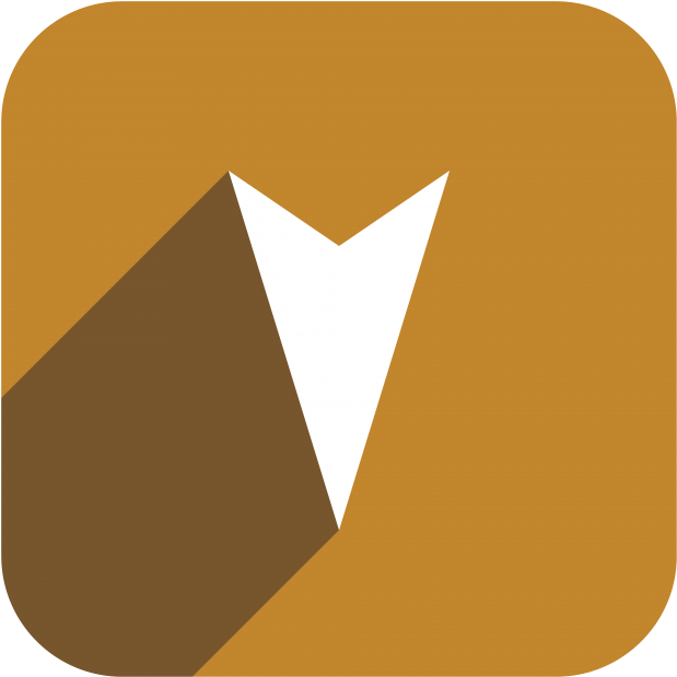 Down Orange Arrow - Emblem (866x650), Png Download