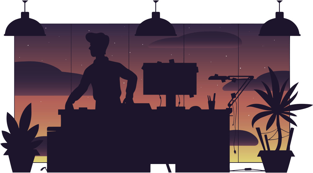 Logged Out - Silhouette (1216x912), Png Download