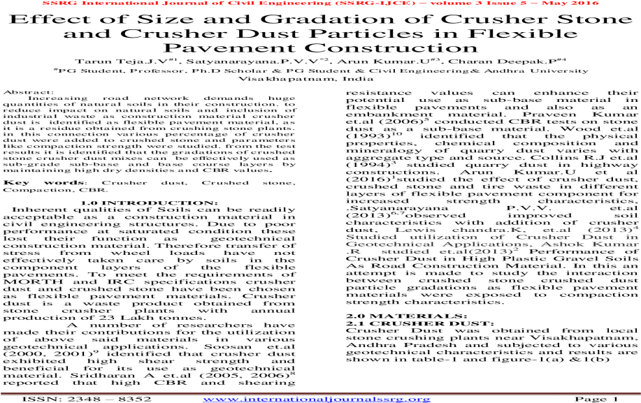 Effect Of Size And Gradation Of Crusher Stone And Crusher - Document (1200x630), Png Download