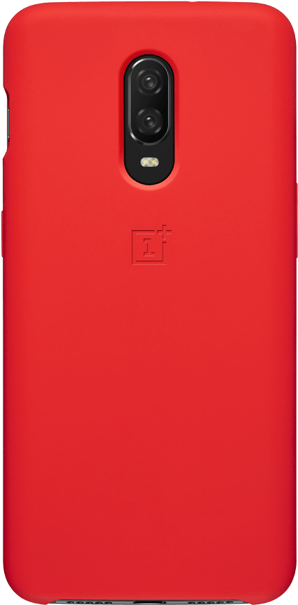Oneplus 6t Silicone Protective Case Red - Smartphone (1200x1200), Png Download