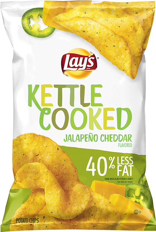 Lay's® - Kettle Cooked Jalapeno Cheddar (691x800), Png Download