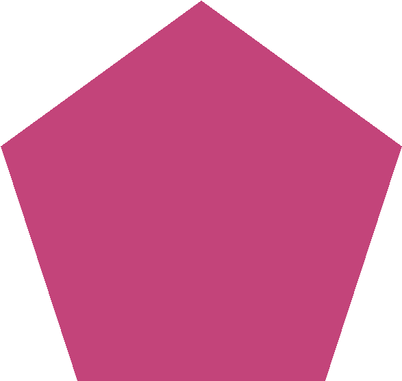 Group Symbol, Group Member, Network - Pentagon Shape With Color (640x640), Png Download