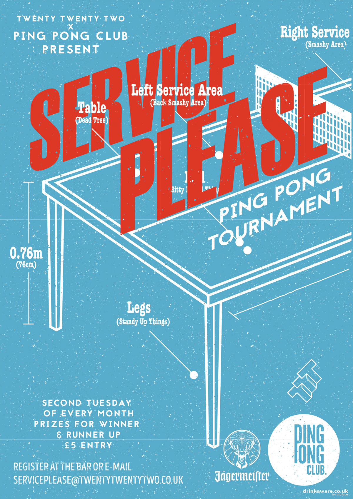 You Will Be Swimming In Jägermeister All Evening With - Ping Pong (1200x1697), Png Download