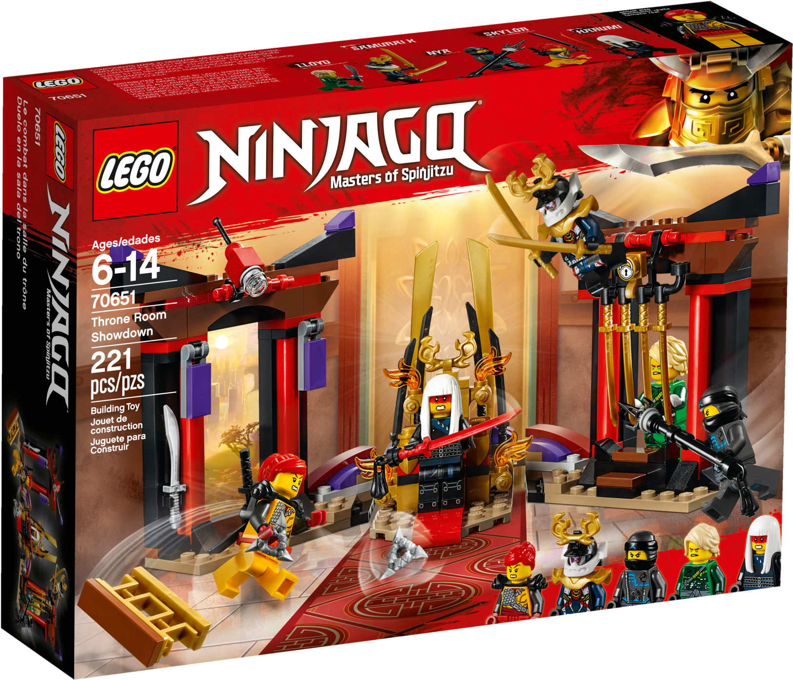 70651 Throne Room Showdown - Lego Ninjago (2400x1800), Png Download