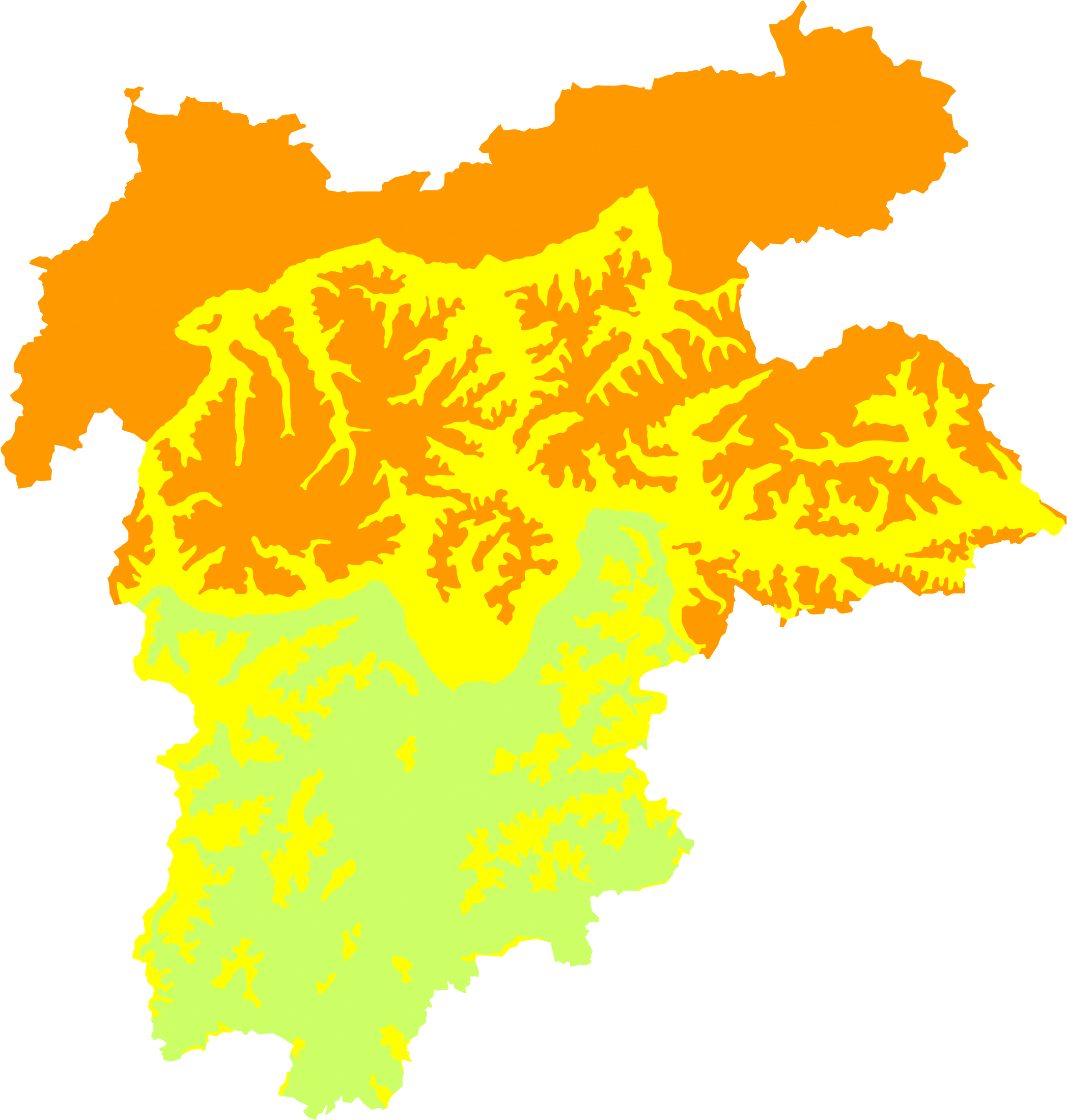 Avalanche Warning Services Tirol - Germany Economic Regions (2362x2362), Png Download